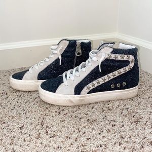 VINTAGE HAVANA DORMY GLITTER HIGH TOP SNEAKER